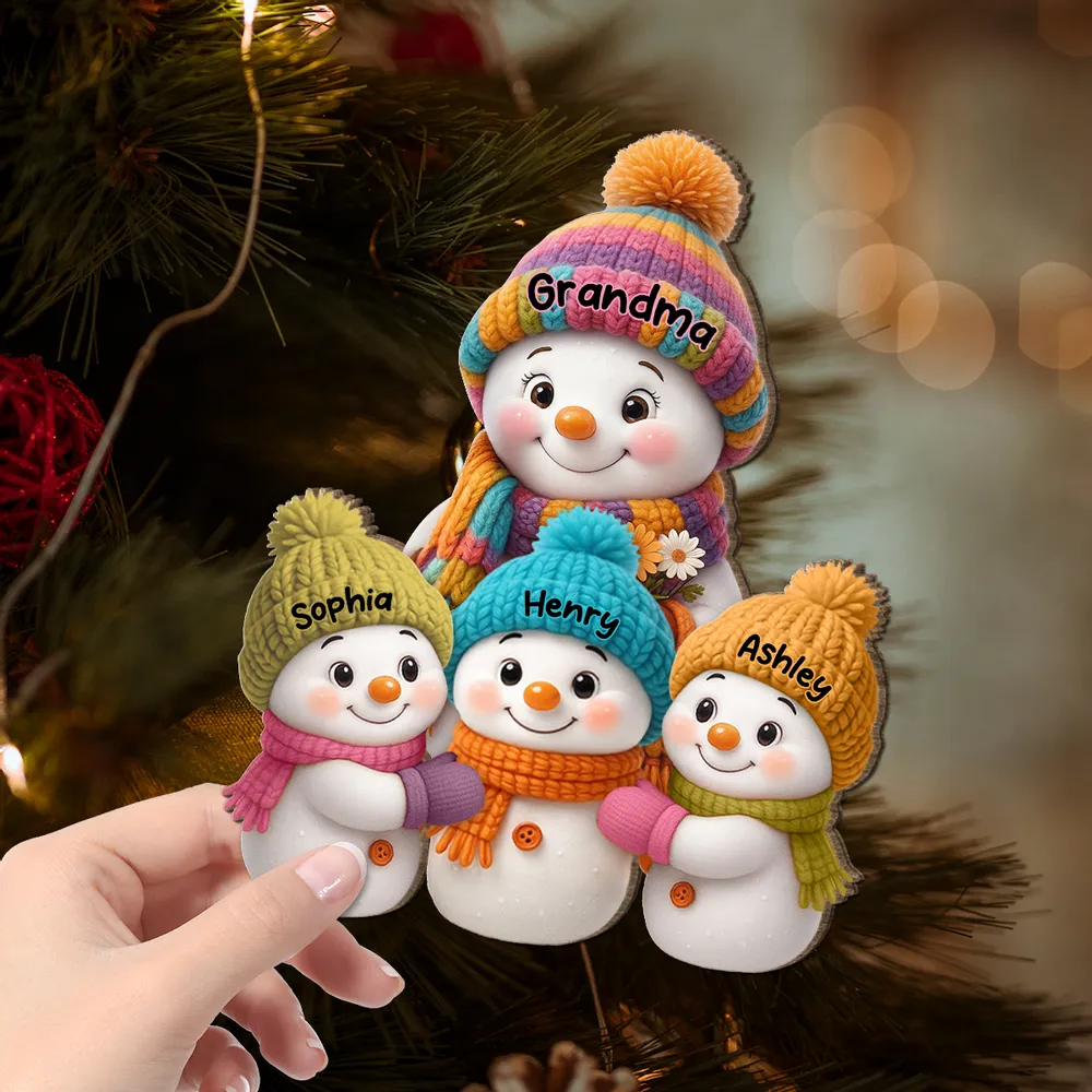 Fridge Magnet Snowman Family, removable kitchen décor for holiday kitchens, cozy colors, gift-ready keepsake for parents, grandparents, and kids - Image 6