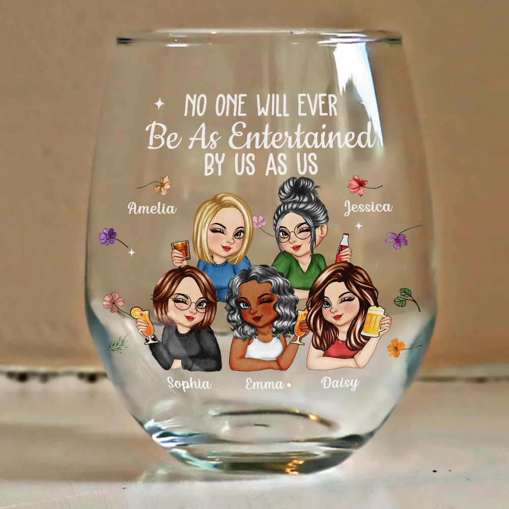 Best Friend Wine Glass – Fun Cartoon Design, Perfect Gift for Your Bestie - Image 5