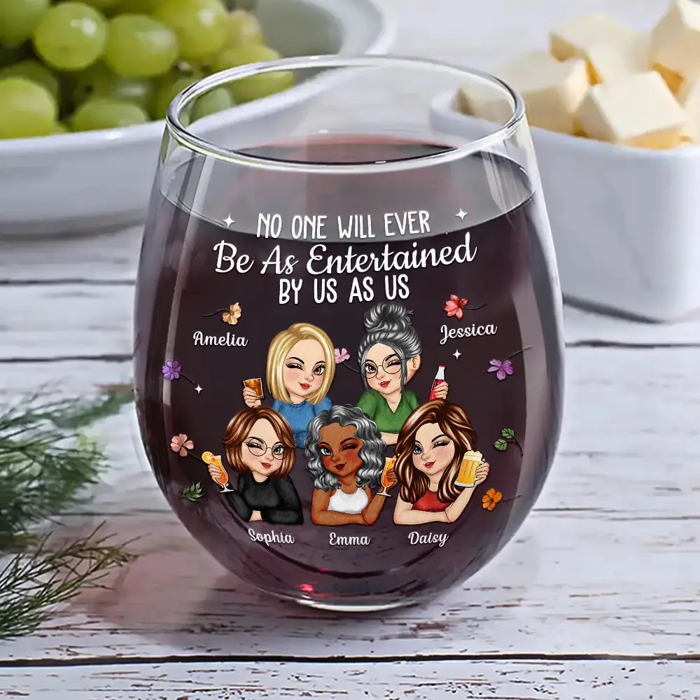 Best Friend Wine Glass – Fun Cartoon Design, Perfect Gift for Your Bestie - Image 6