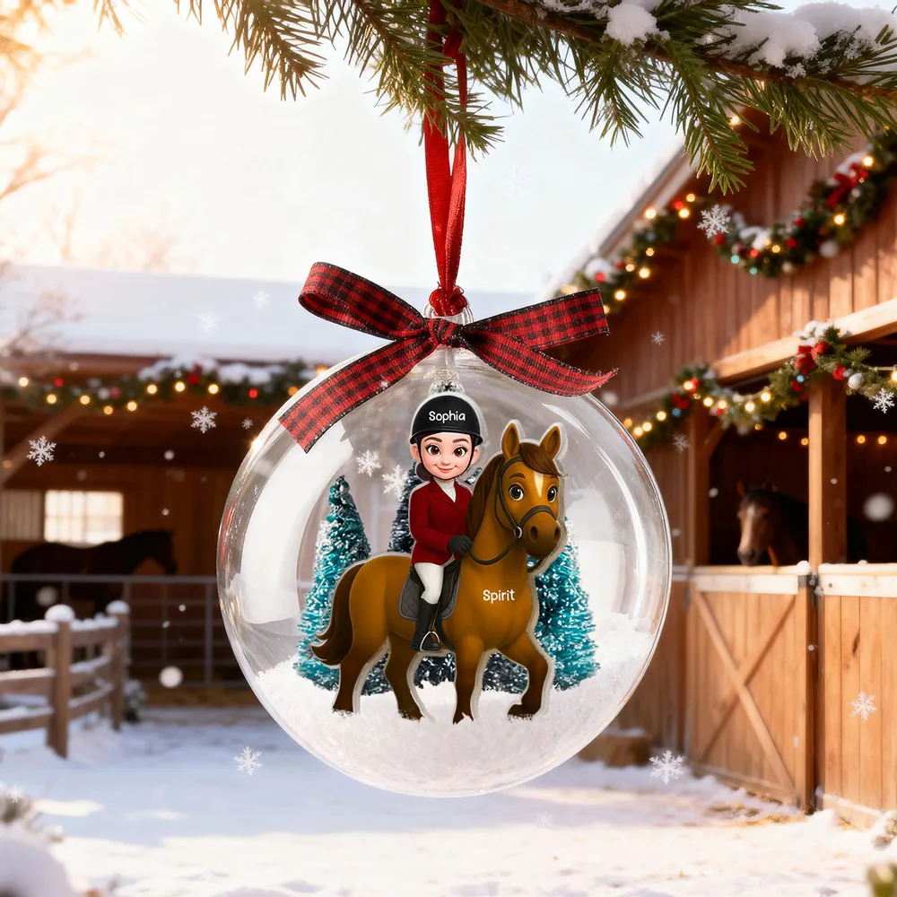 Custom Equestrian Riding Ornament for Christmas Tree Décor - Image 7
