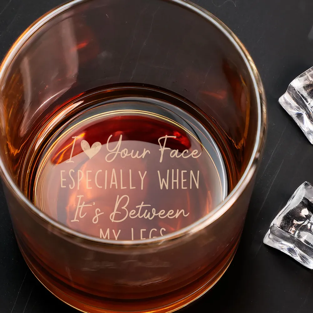 Personalized Adult Humor Whiskey Glass – Romantic, Engraved Custom Gift for Anniversary/Valentine's - Image 2