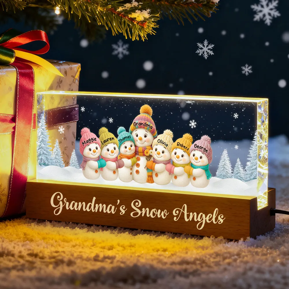 Grandma’s Snow Angels LED Light Plaque – Perfect Christmas Gift to Brighten Grandma’s Home - Image 4