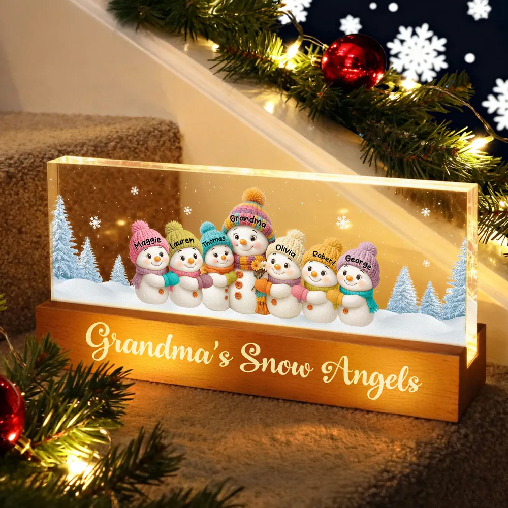 Grandma’s Snow Angels LED Light Plaque – Perfect Christmas Gift to Brighten Grandma’s Home - Image 6