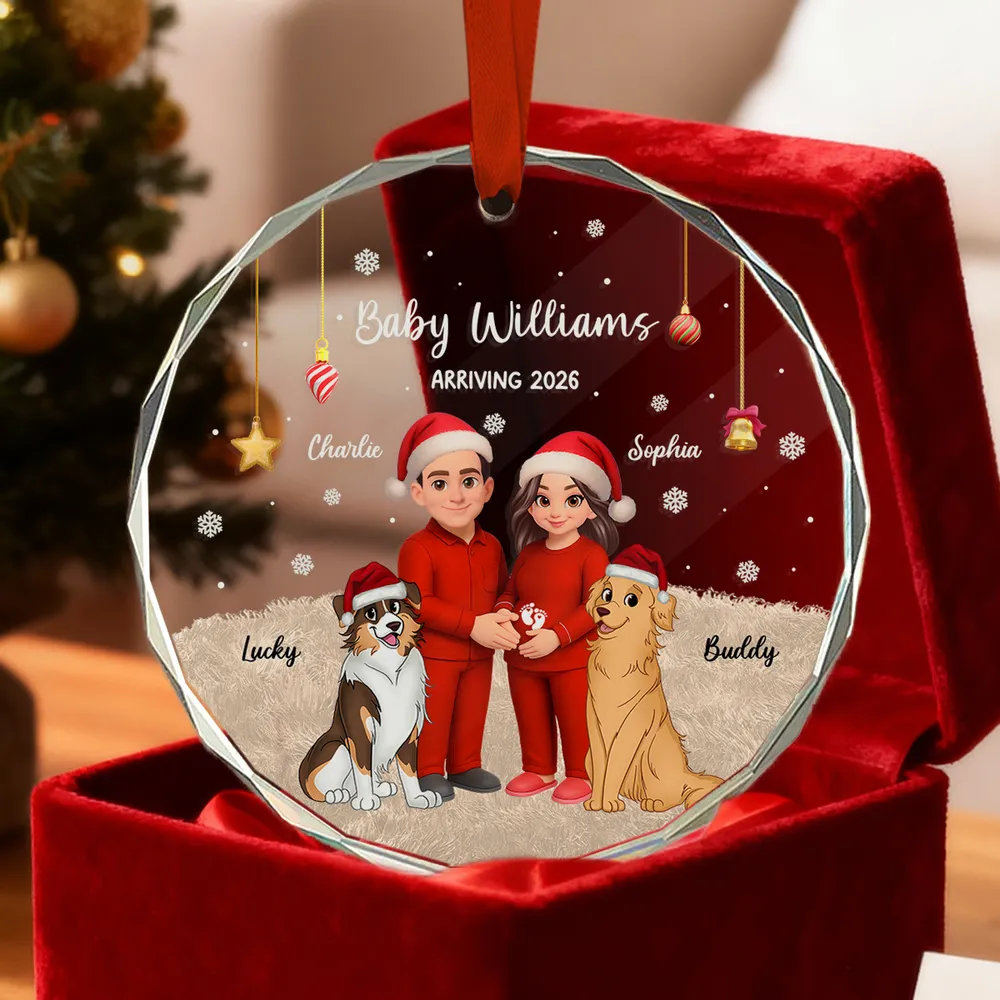 Crystal Ornament for Expecting Parents – A Heartwarming Family Keepsake & Perfect Christmas Gift - Image 2