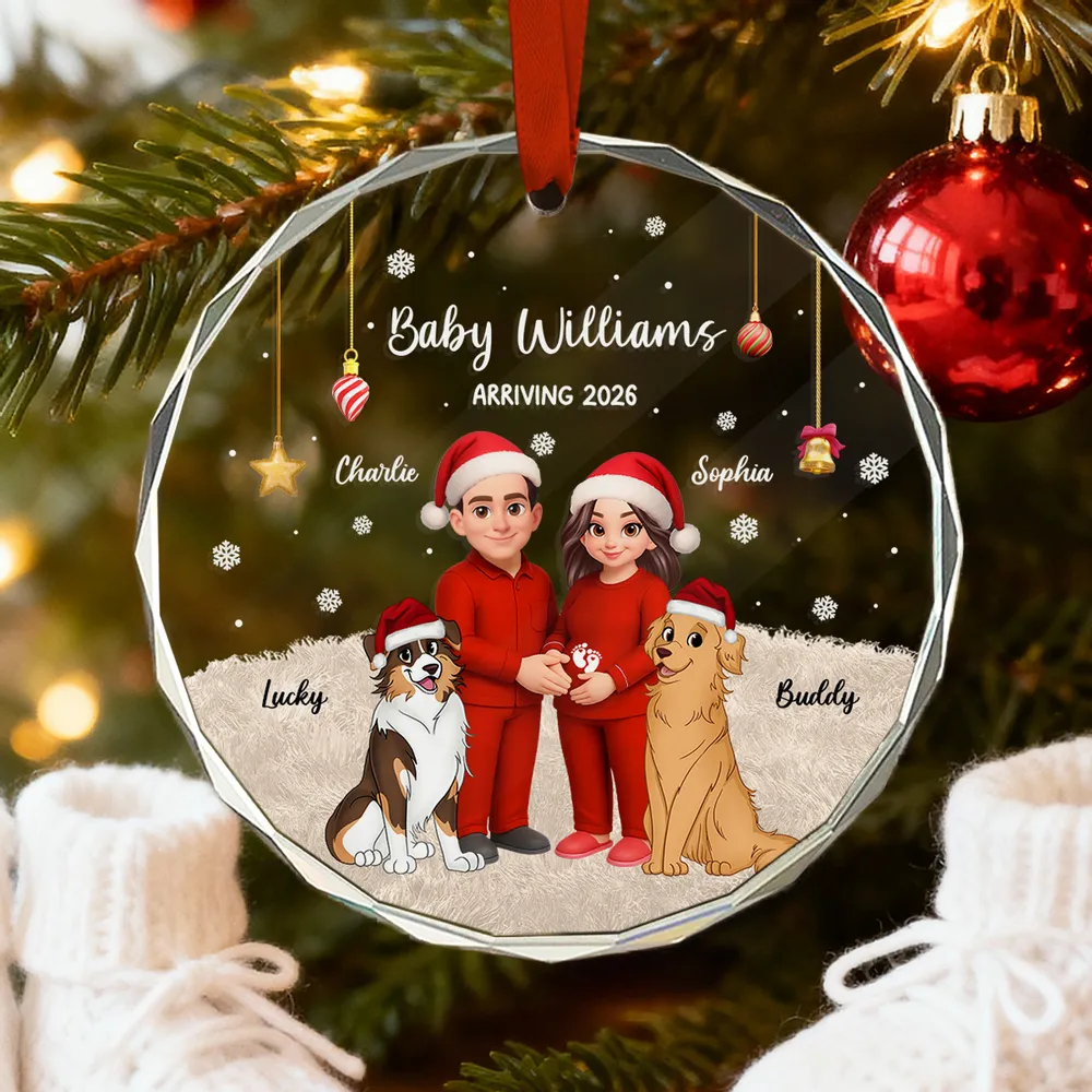 Crystal Ornament for Expecting Parents – A Heartwarming Family Keepsake & Perfect Christmas Gift - Image 3