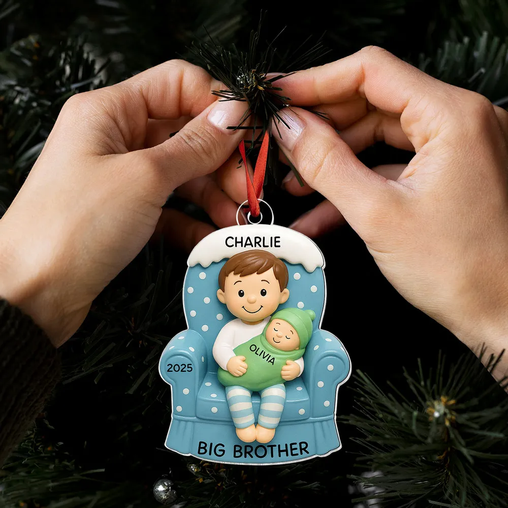 Custom Acrylic Ornament for Big Brother & Sister Gift - Image 9