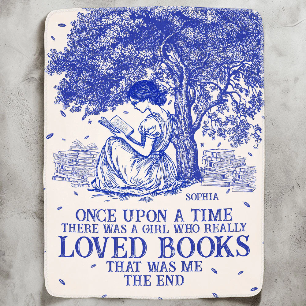 Book Lover Fleece Blanket – Cozy Reading Girl Design, Perfect Gift for Readers and Dreamers - Image 3