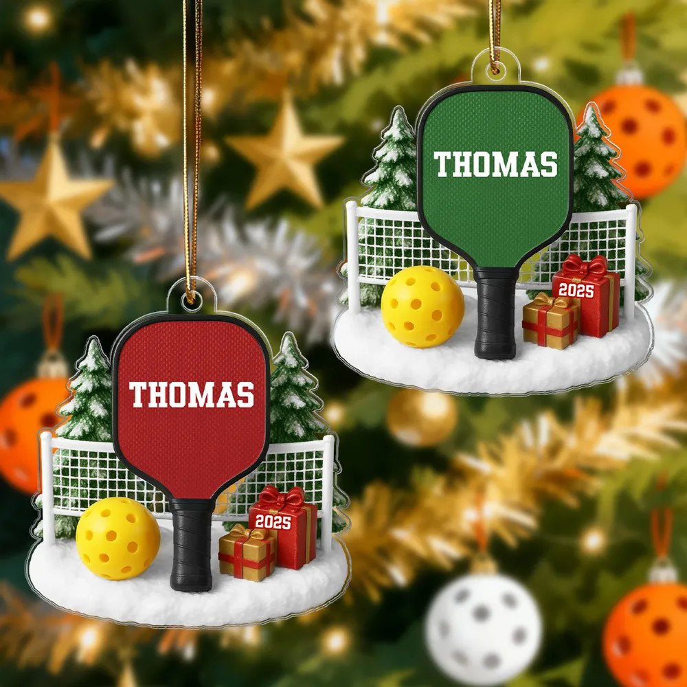 Acrylic Ornament with Pickleball Paddle Design | Clear Printing & Premium Texture, Perfect Gift for Sports Lovers - Image 7