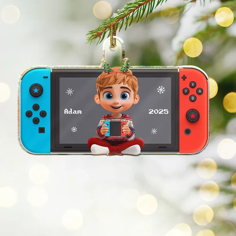 Gaming Themed Acrylic Ornament with Cute Character Design – Perfect Gift for Game Lovers - Image 3