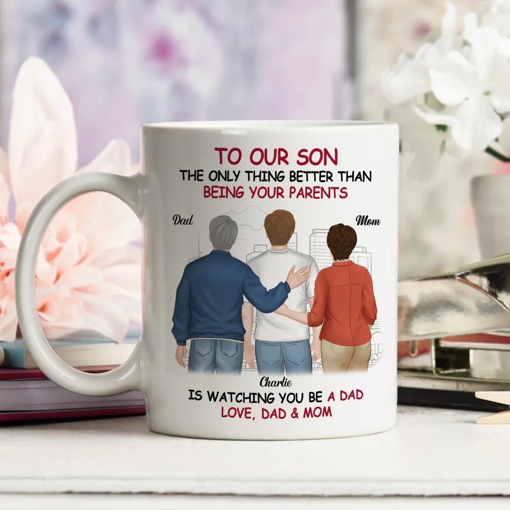 Ceramic Mug for Son from Dad, Warm Family Artwork, Keeps Hot Drinks, Creative Gift for New Dads, Birthdays or Father's Day - Image 6