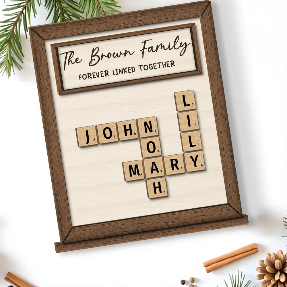 Personalized 2-Layer Wooden Plaque – Family Name Puzzle Sign, Gift-Ready Keepsake for Home Décor - Image 3
