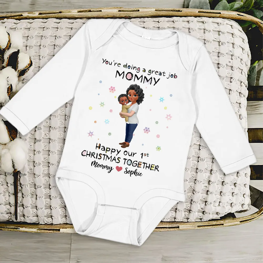 First Christmas Together Baby Onesie – A Loving Gift for Mom and Her Little One - Image 5