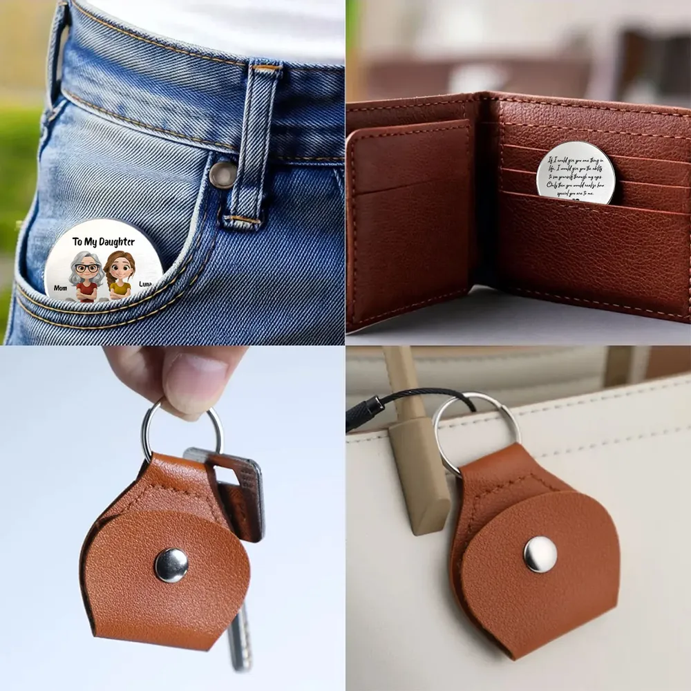 To My Daughter Keychain – A Heartfelt Gift from Mom Filled with Love and Meaning - Image 3