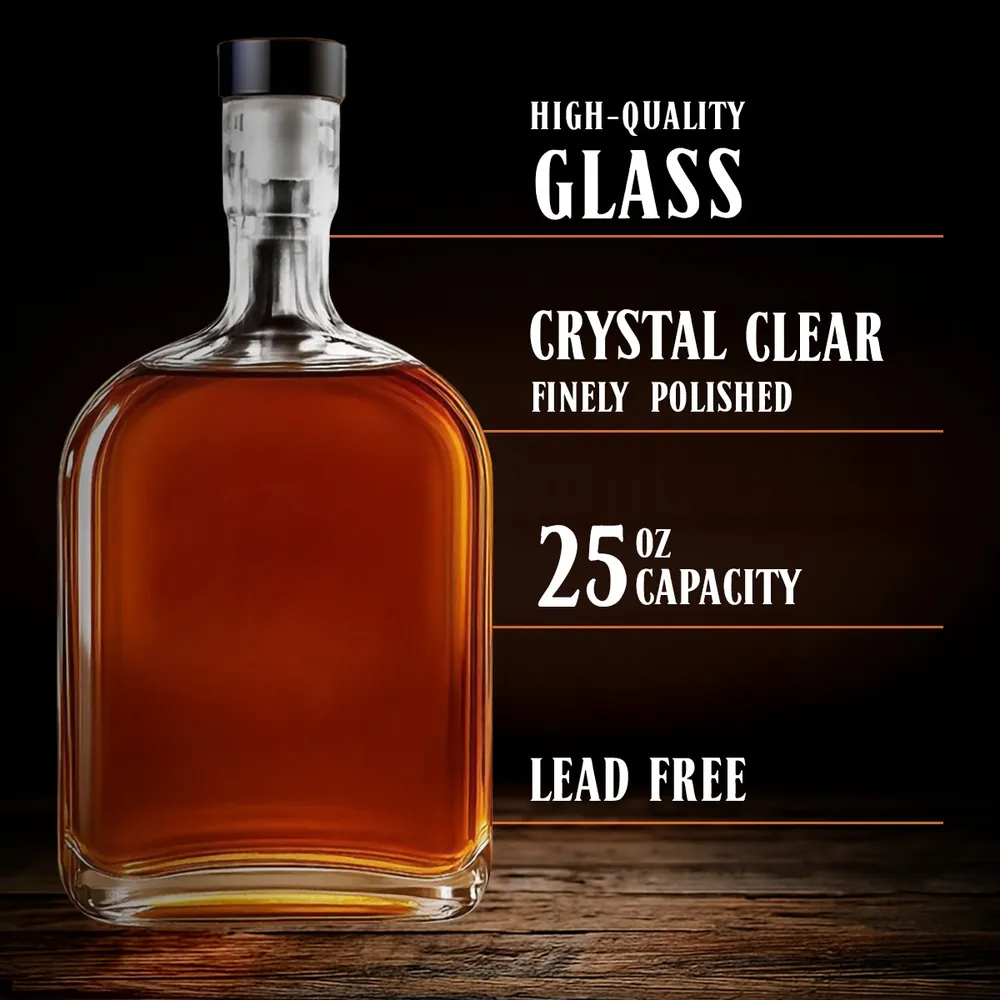 Spirits Decanter, Personalized Custom and Airtight Stopper, Unique Funny Gift for Brother, Home Bar Elegance - Image 3