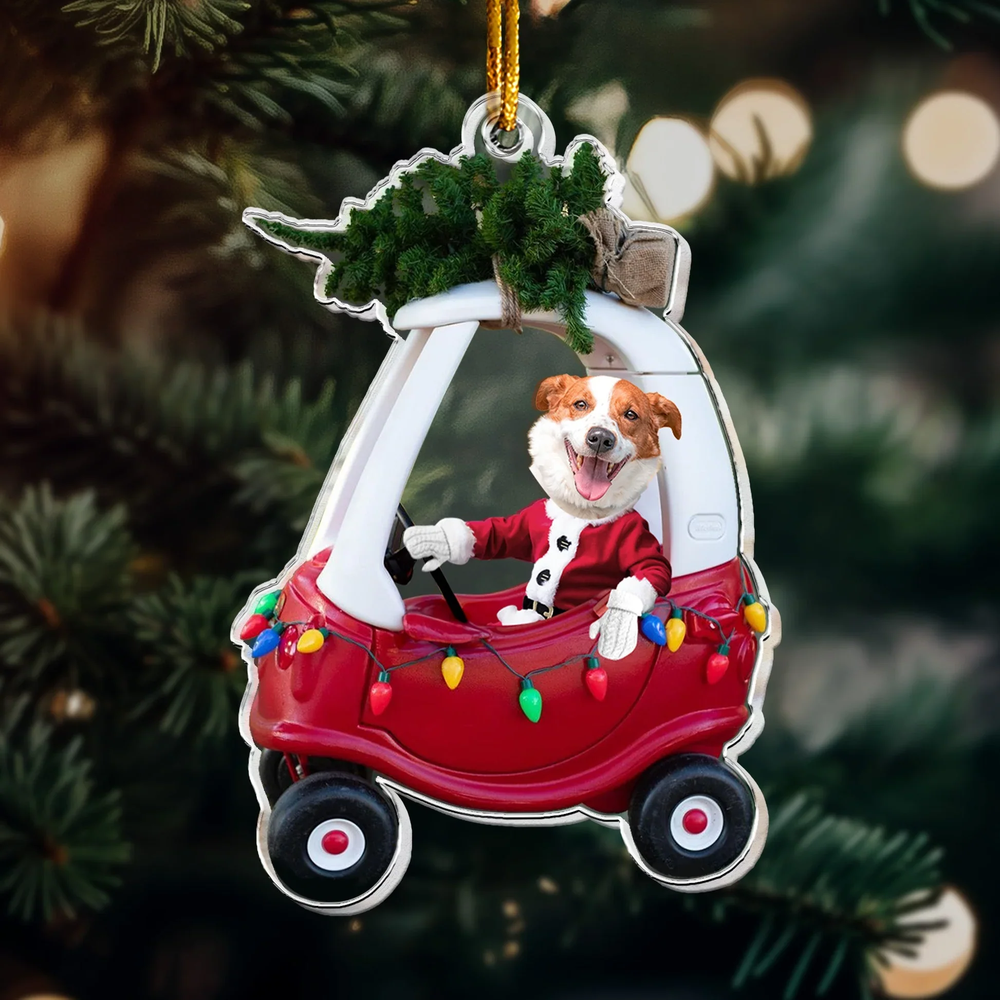 Acrylic Ornament - Custom Photo Baby Car, Christmas Tree, Cute Keepsake, Unique Gift for New Parents & Grandparents - Image 2