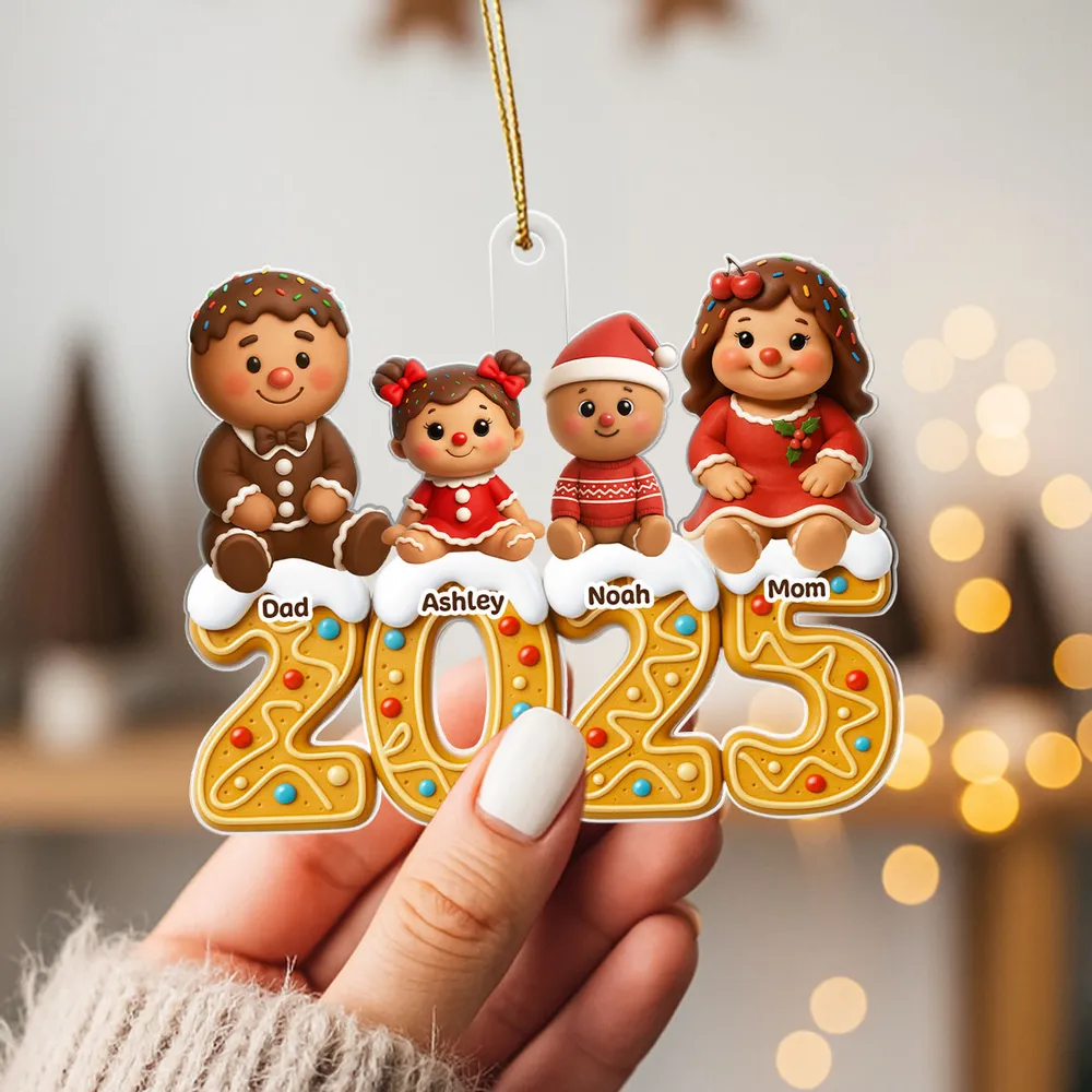 Custom Gingerbread Grandparents Acrylic Ornament for Christmas Tree, Festive Family Keepsake, Creative Holiday Gift Idea - Image 5