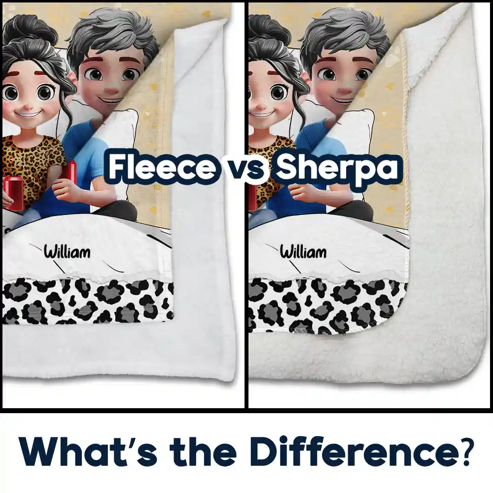 Our Dog Cuddling Fleece Blanket – Personalized Family & Dogs Bedtime Scene, Warm Lightweight Throw, Creative Gift for Pet Parents - Image 3