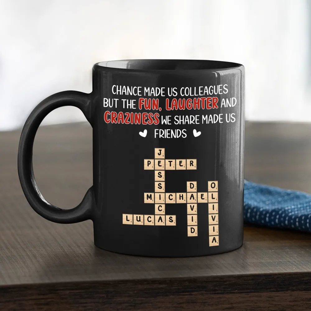 Personalized Full Color Mug for Coworkers – Chance Made Us Colleagues Design, Unique Office Gift for Friends & Coffee Lovers - Image 2
