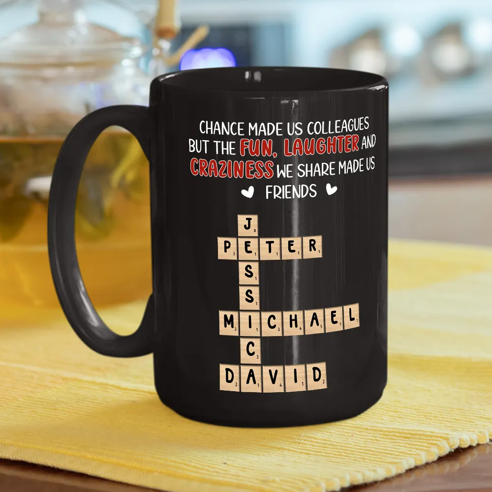 Personalized Full Color Mug for Coworkers – Chance Made Us Colleagues Design, Unique Office Gift for Friends & Coffee Lovers - Image 3