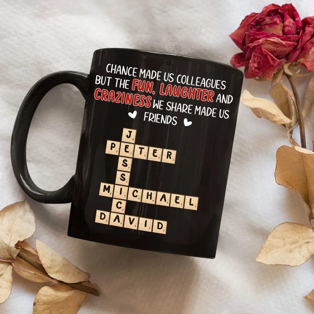 Personalized Full Color Mug for Coworkers – Chance Made Us Colleagues Design, Unique Office Gift for Friends & Coffee Lovers - Image 5