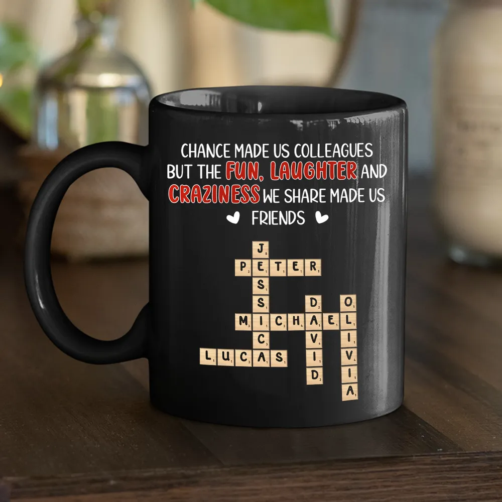 Personalized Full Color Mug for Coworkers – Chance Made Us Colleagues Design, Unique Office Gift for Friends & Coffee Lovers - Image 6