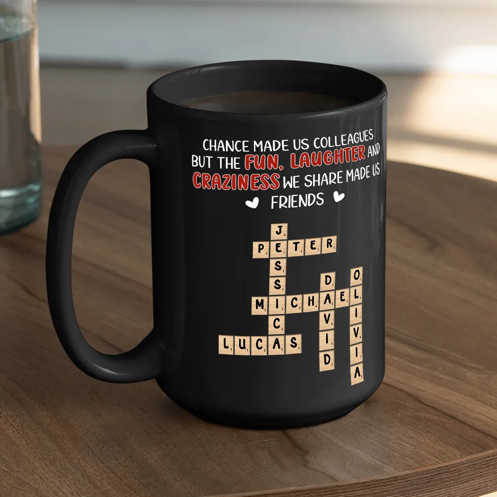 Personalized Full Color Mug for Coworkers – Chance Made Us Colleagues Design, Unique Office Gift for Friends & Coffee Lovers - Image 7