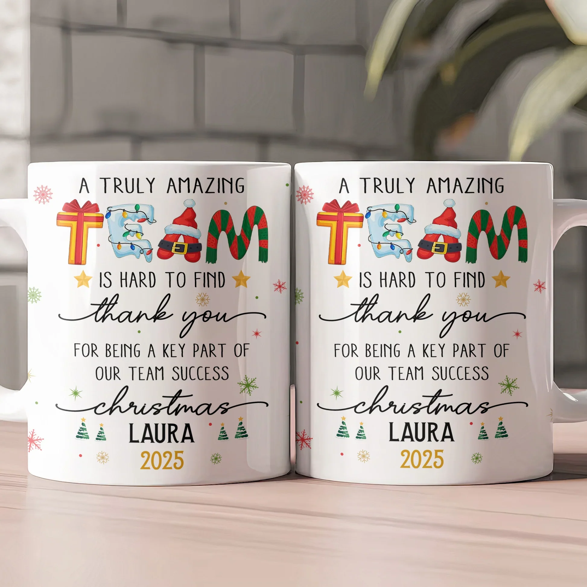 Personalized White Ceramic Mug For Coworker Appreciation – A Truly Amazing Team Christmas Gift, Unique Thank You Present - Image 2