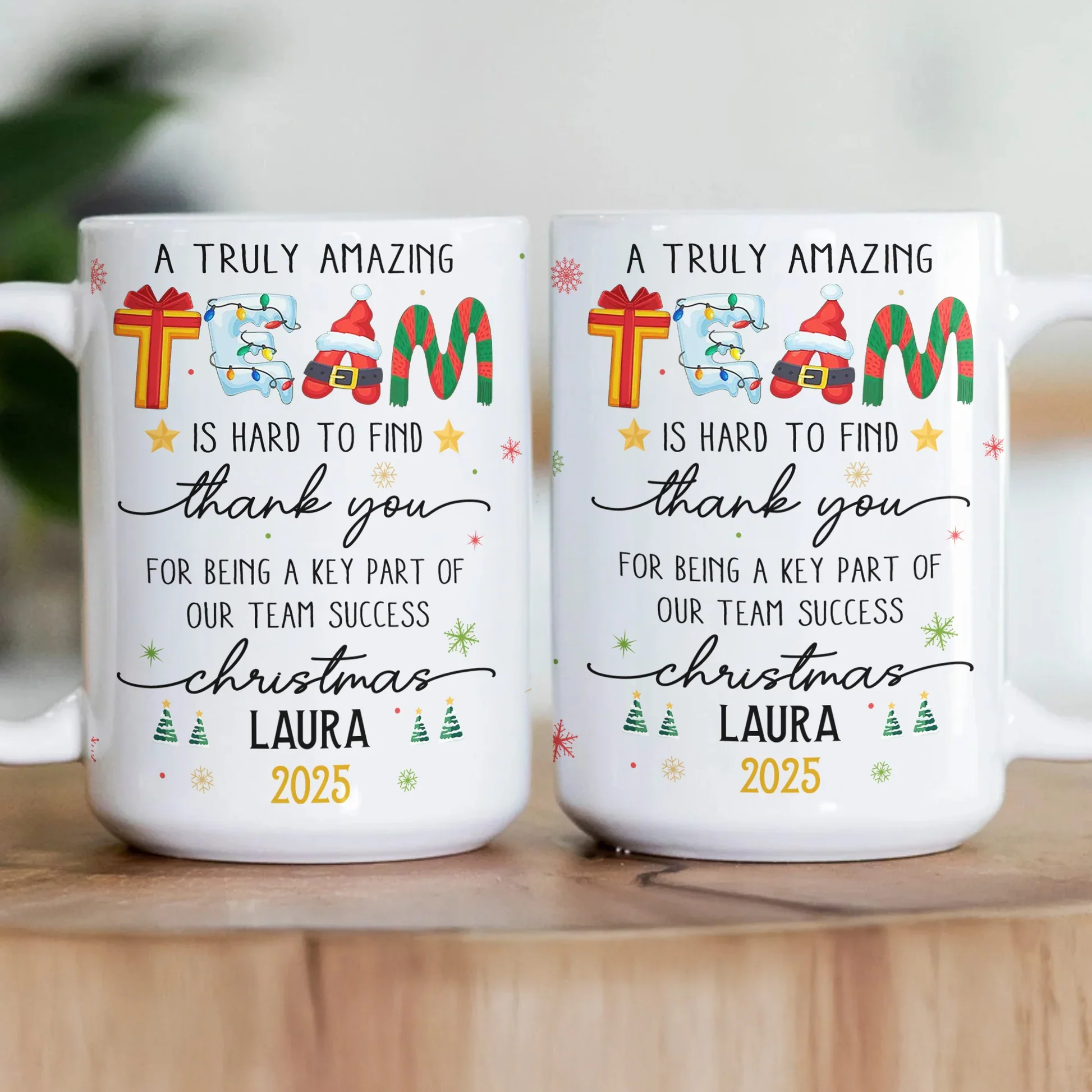 Personalized White Ceramic Mug For Coworker Appreciation – A Truly Amazing Team Christmas Gift, Unique Thank You Present - Image 3