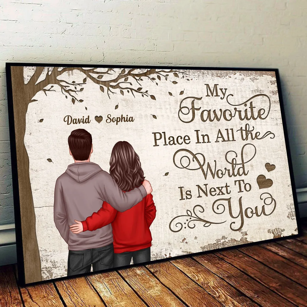 Personalized "My Favorite Place" Acrylic Music Magnet – Custom Gift for Couples - Image 8