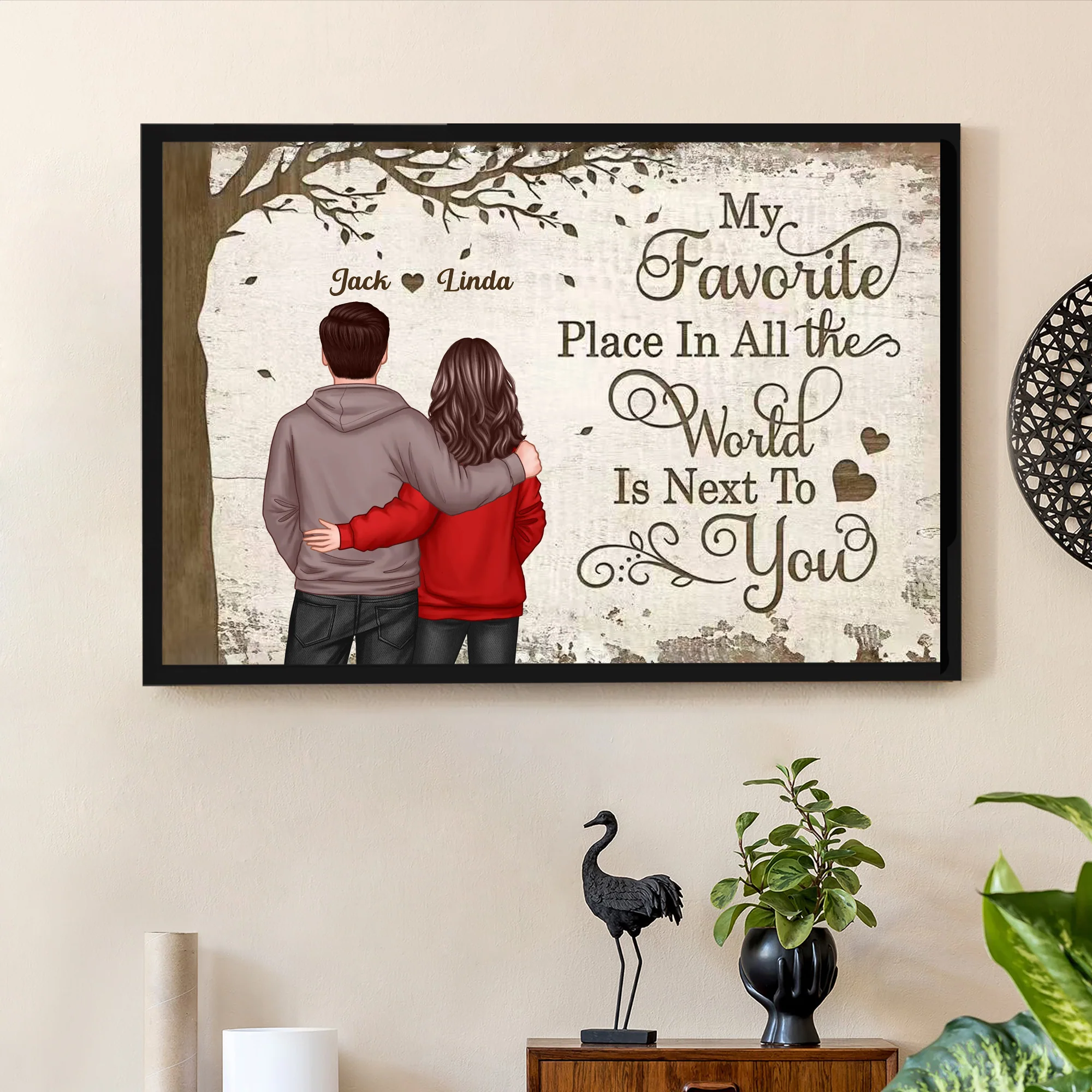 Personalized "My Favorite Place" Acrylic Music Magnet – Custom Gift for Couples - Image 7
