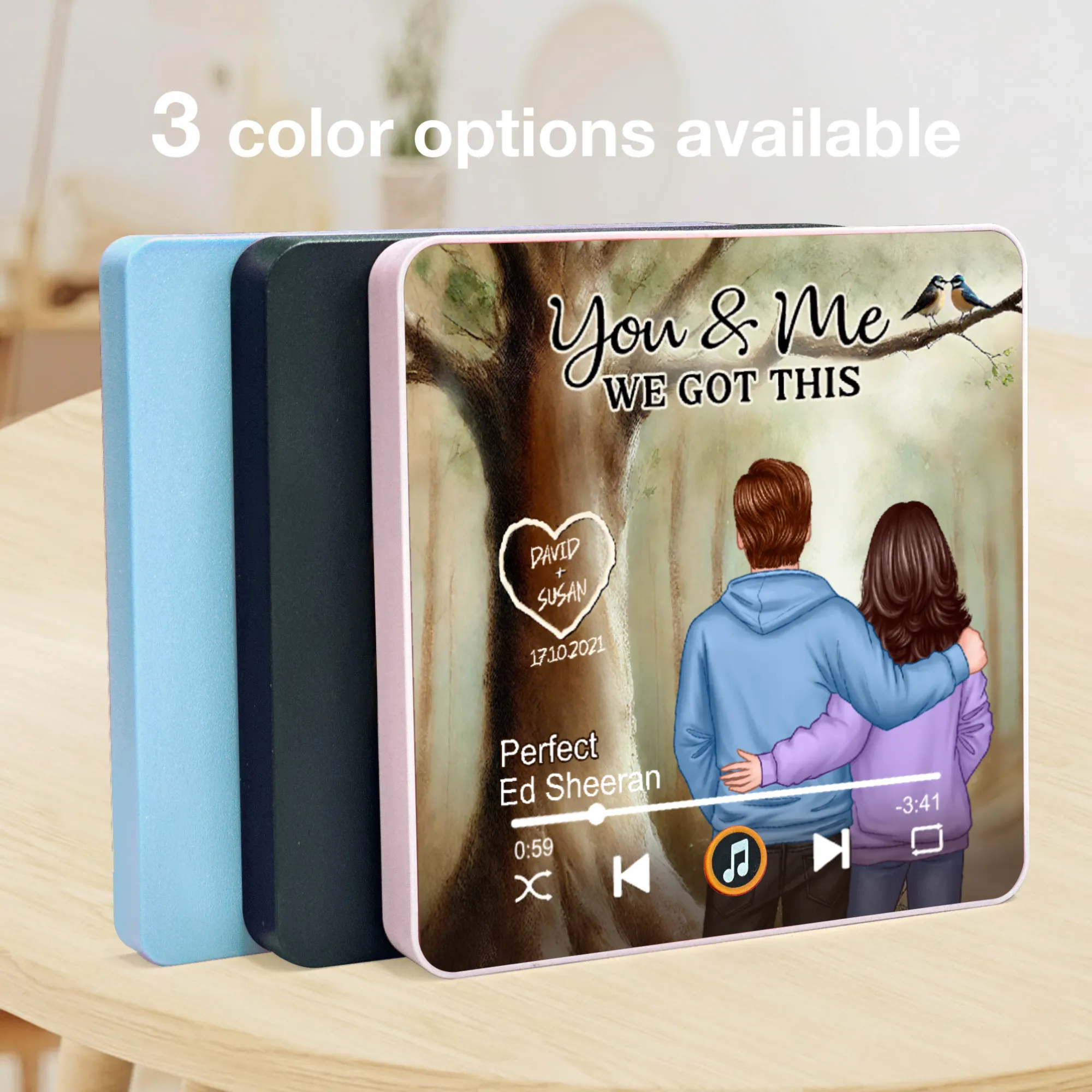 Personalized Acrylic Music Magnet for Couple – You & Me We Got This Fridge Magnet, Custom Romantic Gift, Unique Decorative Touch - Image 7
