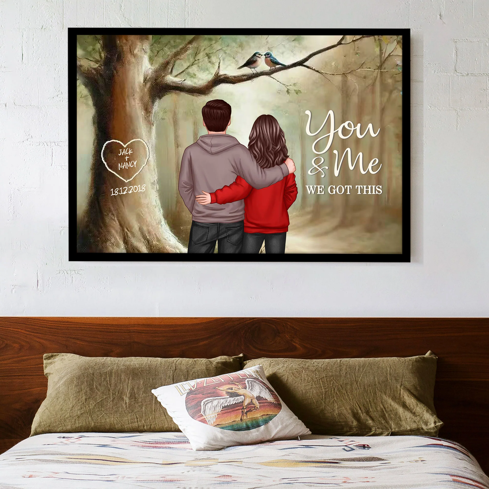 Personalized Acrylic Music Magnet – “You & Me We Got This” Couple Gift with Custom Names and Song - Image 5