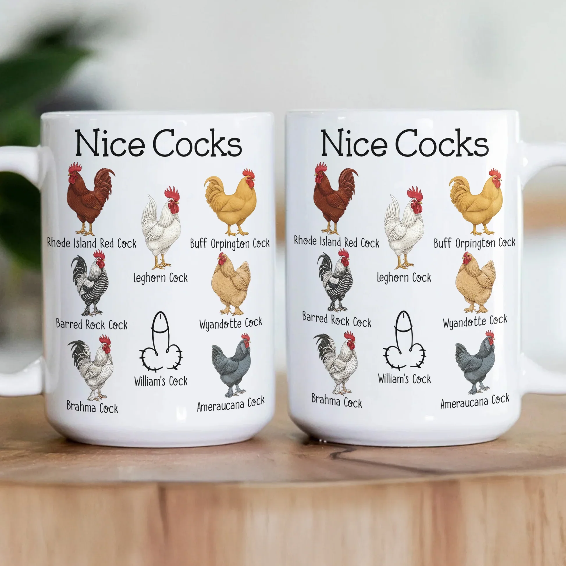 Personalized White Ceramic Mug with Funny Cactus Nice Pricks Design, Unique Gift for Husband or Boyfriend, Fun Naughty Coffee Gift - Image 9