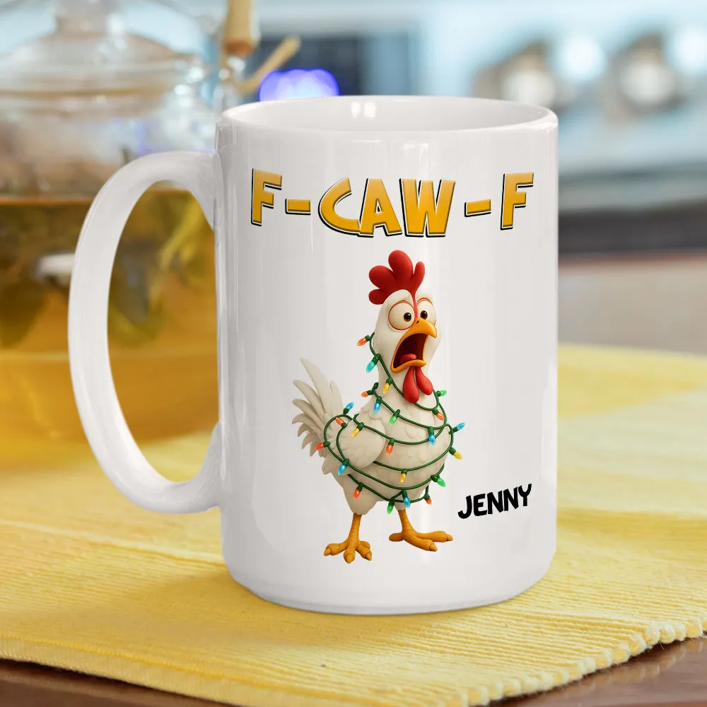 Funny Christmas Chicken Mug with Custom Name – A Hilarious Holiday Gift for Friends & Coworkers - Image 7
