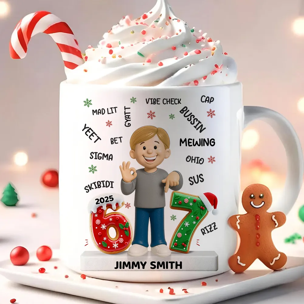 Teen Kid Custom Name Six Seven - Personalized Ceramic Mug, Fun Unique Gift for Kids or Teens - Image 10