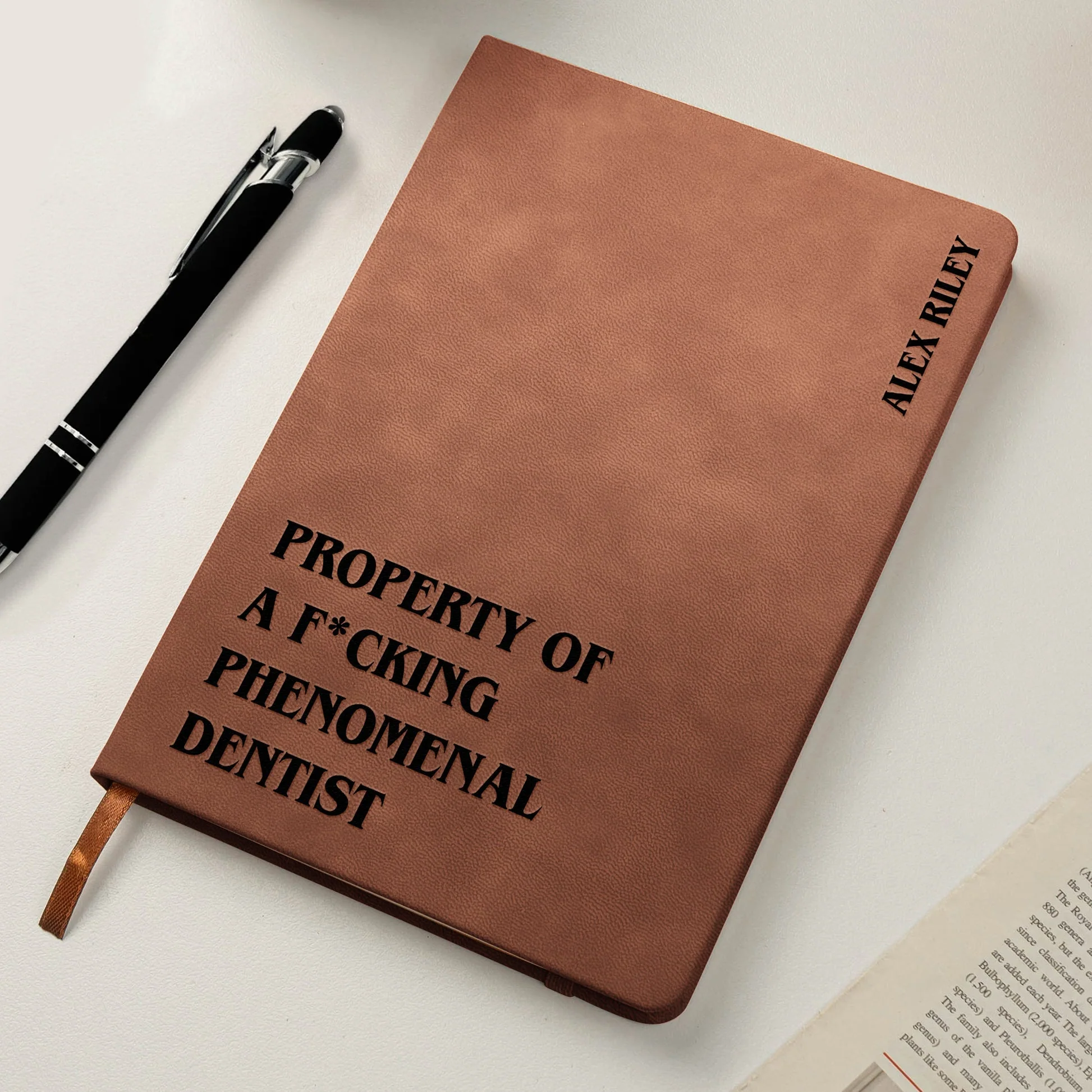 Personalized Leather Journal for a F*cking Phenomenal Professional – Bold Custom Gift for Nurse, Teacher, Boss or More - Image 7