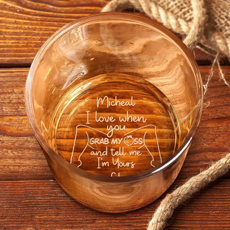 Personalized Whiskey Glass with Sexy Quote for Couple Nights, Unique Funny Gift for Whiskey Lover and Partner - Image 2