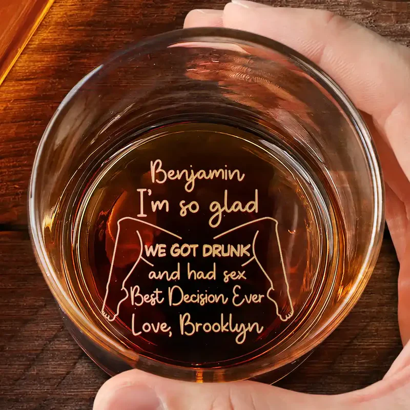 Personalized Whiskey Glass with Sexy Quote for Couple Nights, Unique Funny Gift for Whiskey Lover and Partner - Image 5