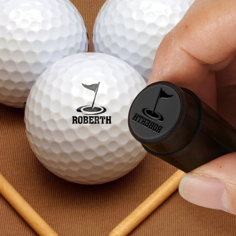 Plastic Golf Ball Stamp Personalized with Your Design – Fun Custom Golf Gift for Him, Her or Any Golfer - Image 2