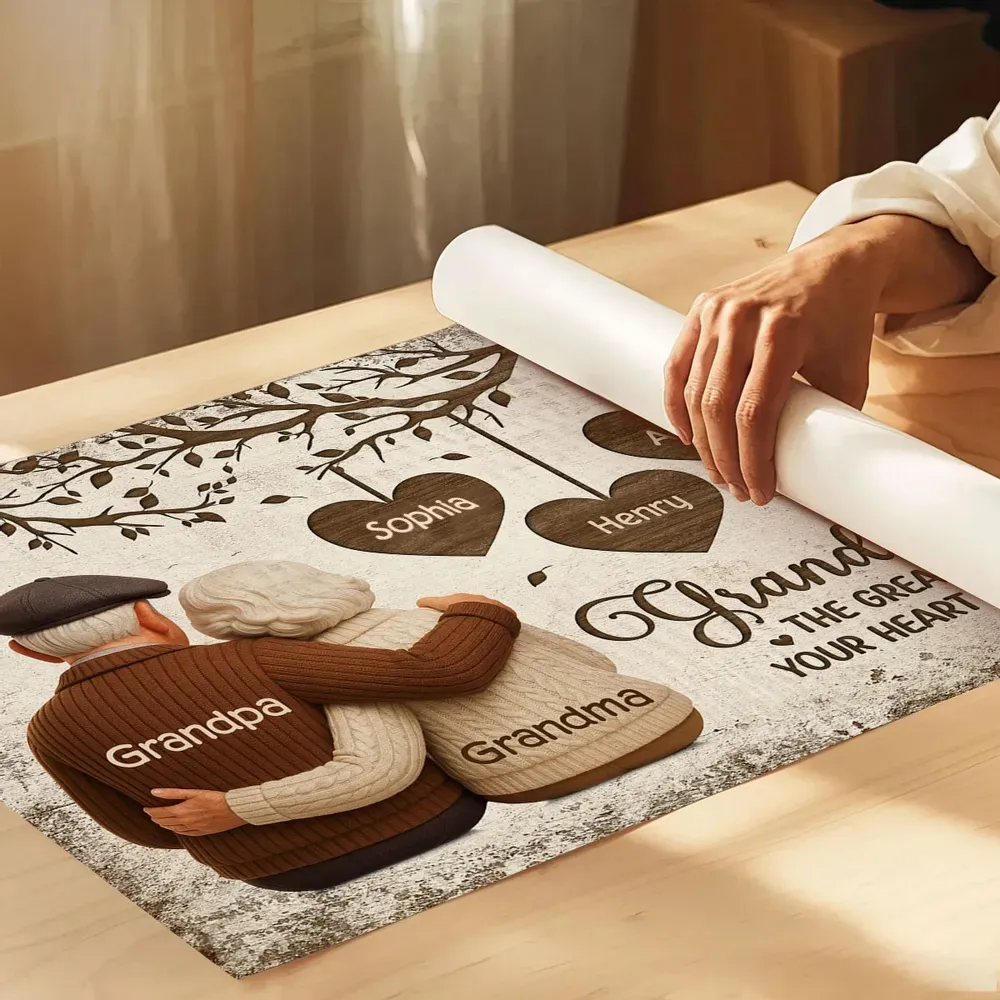 Personalized Grandchildren Poster for Grandparents – Custom Names Wall Art, Heartfelt Family Gift & Unique Keepsake - Image 4