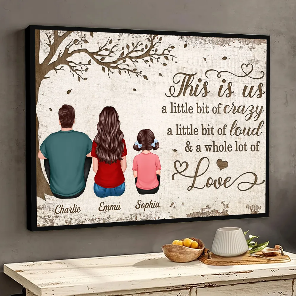 Personalized Family Poster Back View This Is Us Quote Wall Art Unique Gift for Mom or Parents - Image 8