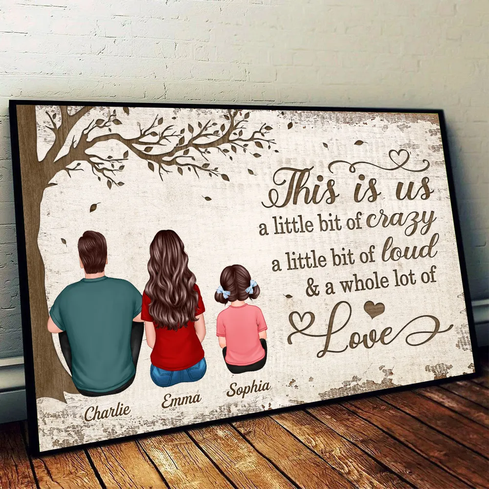 Personalized Family Poster Back View This Is Us Quote Wall Art Unique Gift for Mom or Parents - Image 9