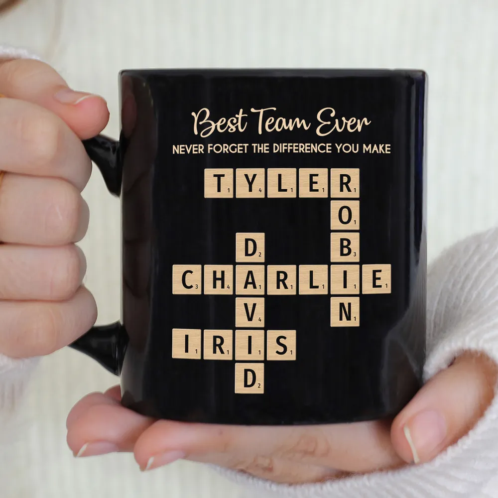 Best Team Ever Personalized Full Color Mug – Custom Team Name Layout for Work Crew – Meaningful Thank You Gift for Bosses and Colleagues - Image 5