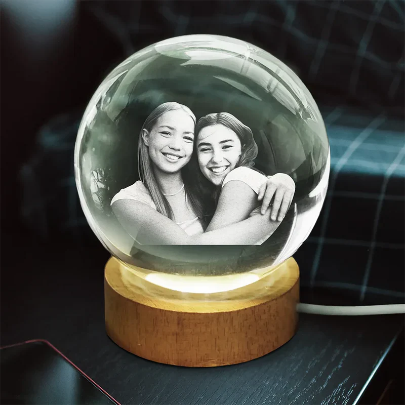 Personalized Globe Lamp with Custom Photo – Cozy Night Light Keepsake & Unique Gift for Family and Friends - Image 3