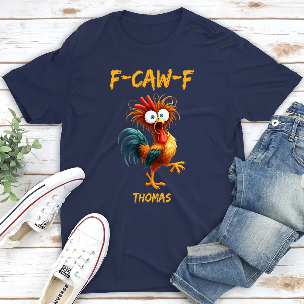 Custom F-CAW-F Chicken Classic Tee – Hilarious Personalized Shirt for Parties, Travel and Everyday Wear, Unique Gag Gift - Image 2