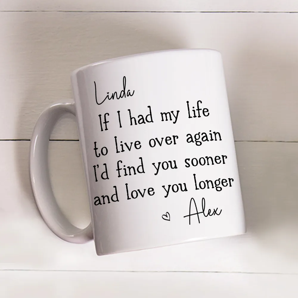 Custom Love You Longer Coffee Mug, Personalized White Ceramic Mug for Partner, Sweet Daily Reminder & Thoughtful Romantic Gift - Image 6