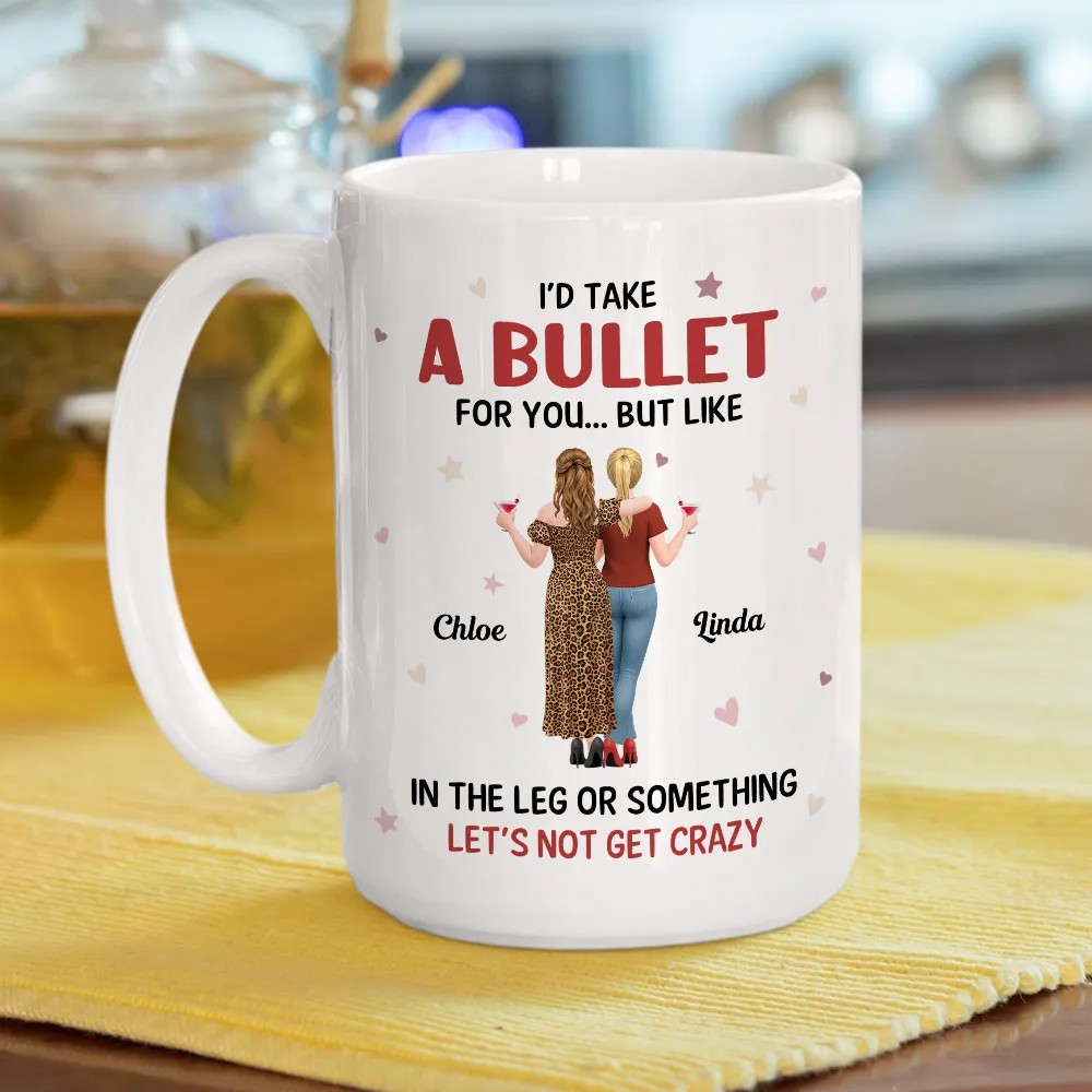 Funny Best Friends Mug – Personalized Friends Back View Ceramic Cup with Sarcastic Friendship Quote - Image 5