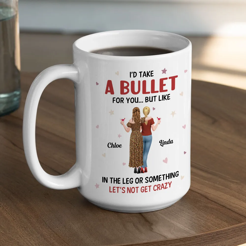 Funny Best Friends Mug – Personalized Friends Back View Ceramic Cup with Sarcastic Friendship Quote - Image 7
