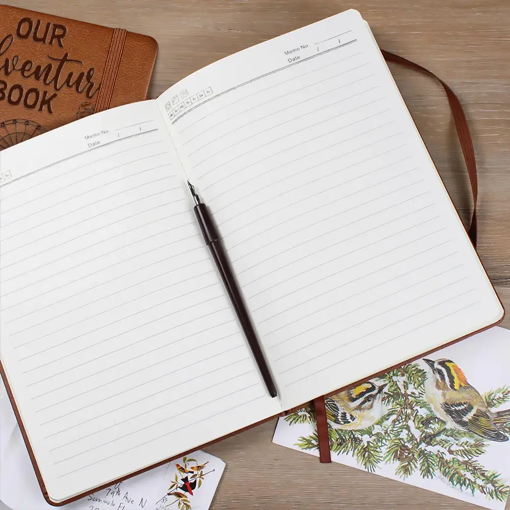 Personalized Our Adventure Book Leather Journal for Couples, Cute Travel Cartoon Cover, Unique Gift for Him or Her - Image 5