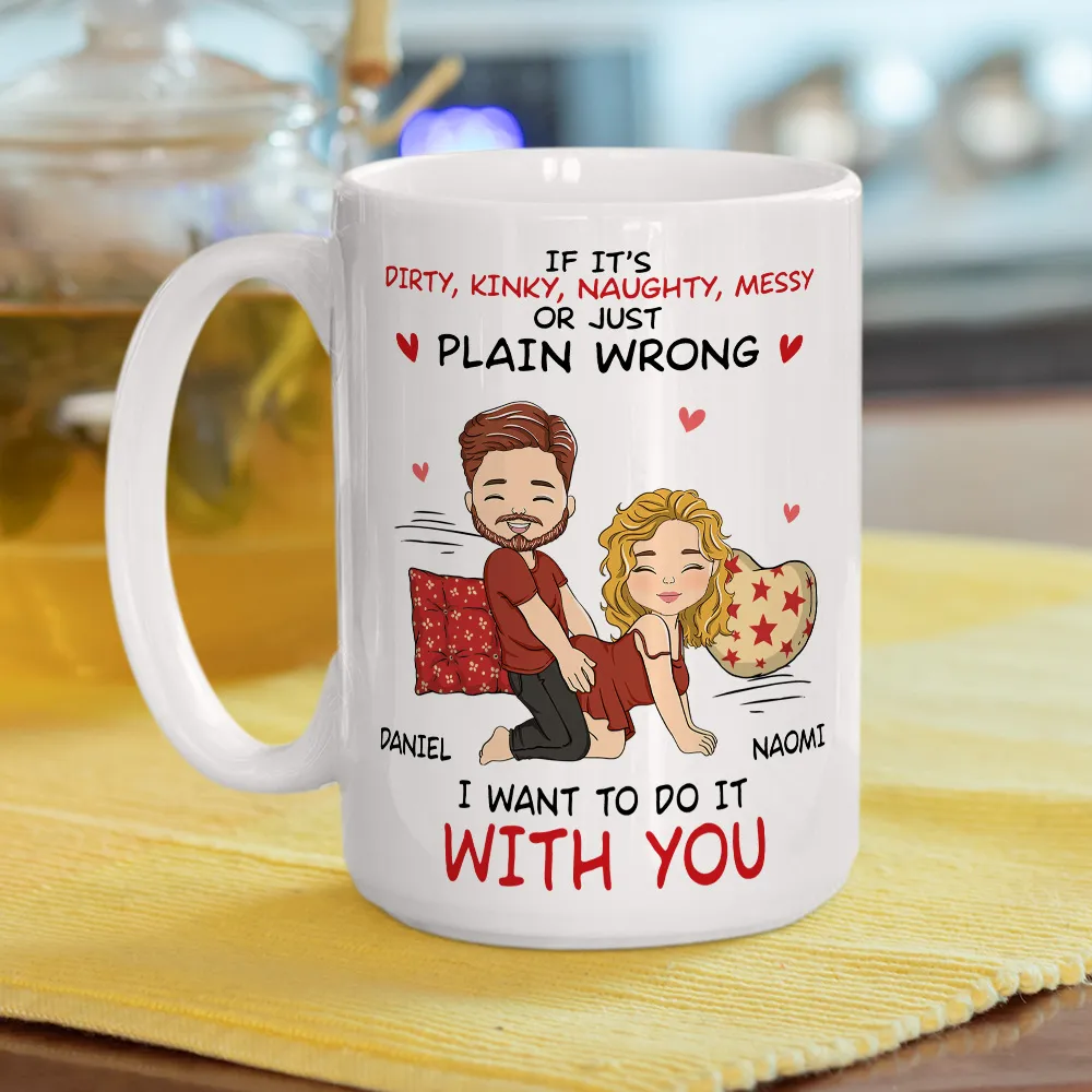 Personalized Ceramic Mug Funny Couple Cartoon Quote Gift for Boyfriend or Girlfriend Cute Flirty Coffee Mug - Image 6